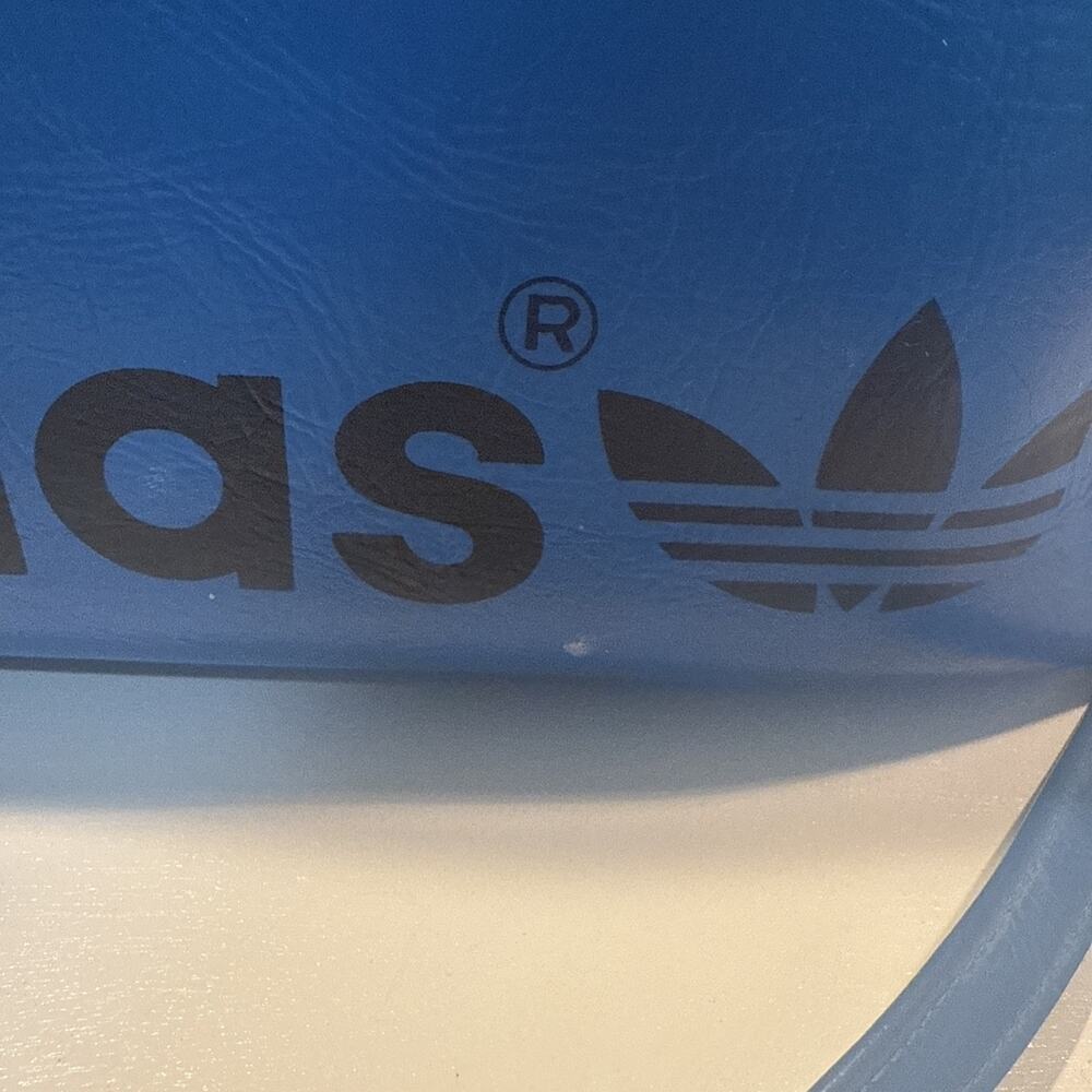 Rare Vintage 1970’s Blue Vinyl Adidas Trefoil Sports,Carryon,Weekend Bag - Picture 10 of 16